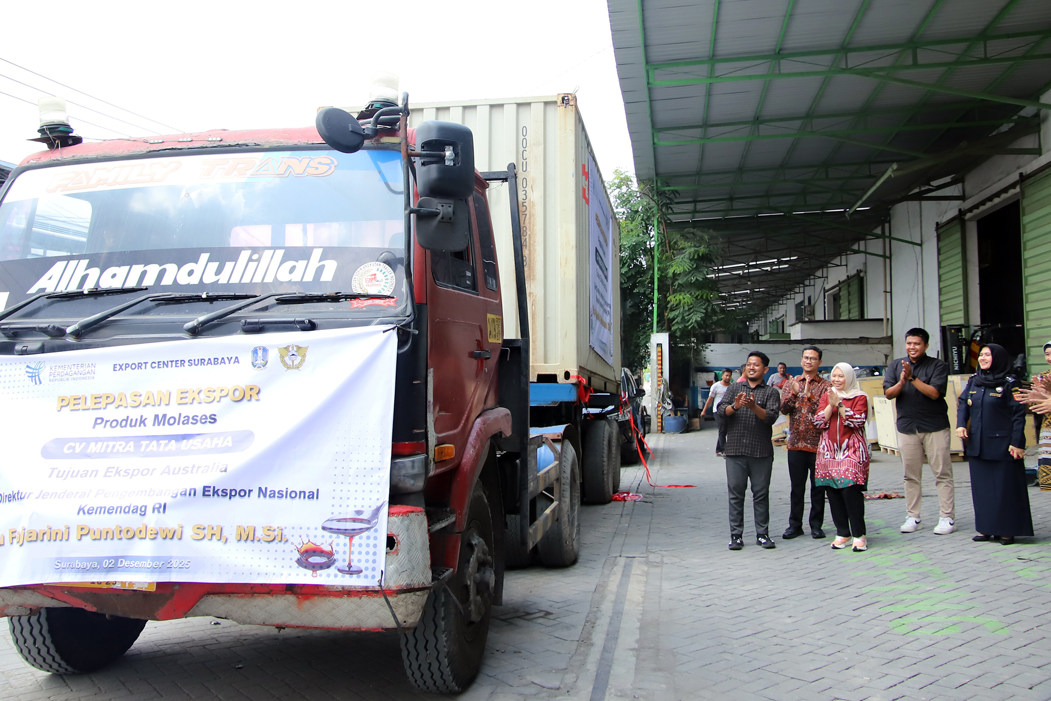 Pelepasan Ekspor Produk Tetes Tebu (Molasses) ke Australia