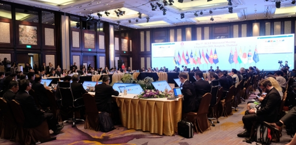 Sebelumnya, para Menteri Ekonomi ASEAN melakukan kaukus untuk mengkonsolidasikan posisi ASEAN, yang dilanjutkan dengan format TROIKA Plus dengan masing-masing Negara Mitra. Kegiatan ini dilaksanakan sebagai forum bertukar pandang terkait strategi dalam mencapai target penyelesaian perundingan RCEP tahun ini.
