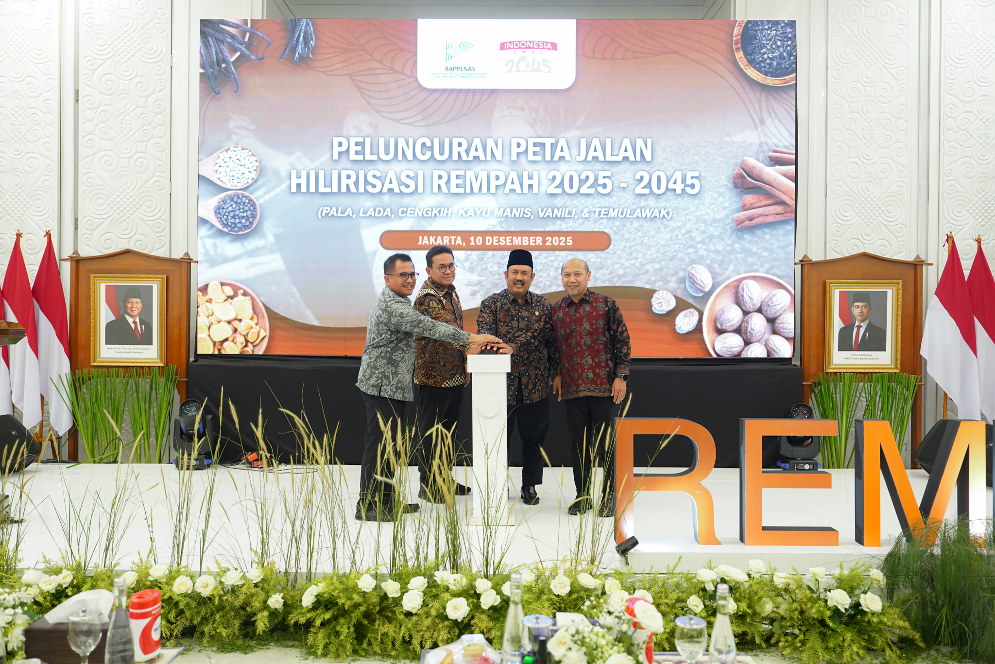 Peluncuran Peta Jalan Hilirisasi Rempah 2025-2045