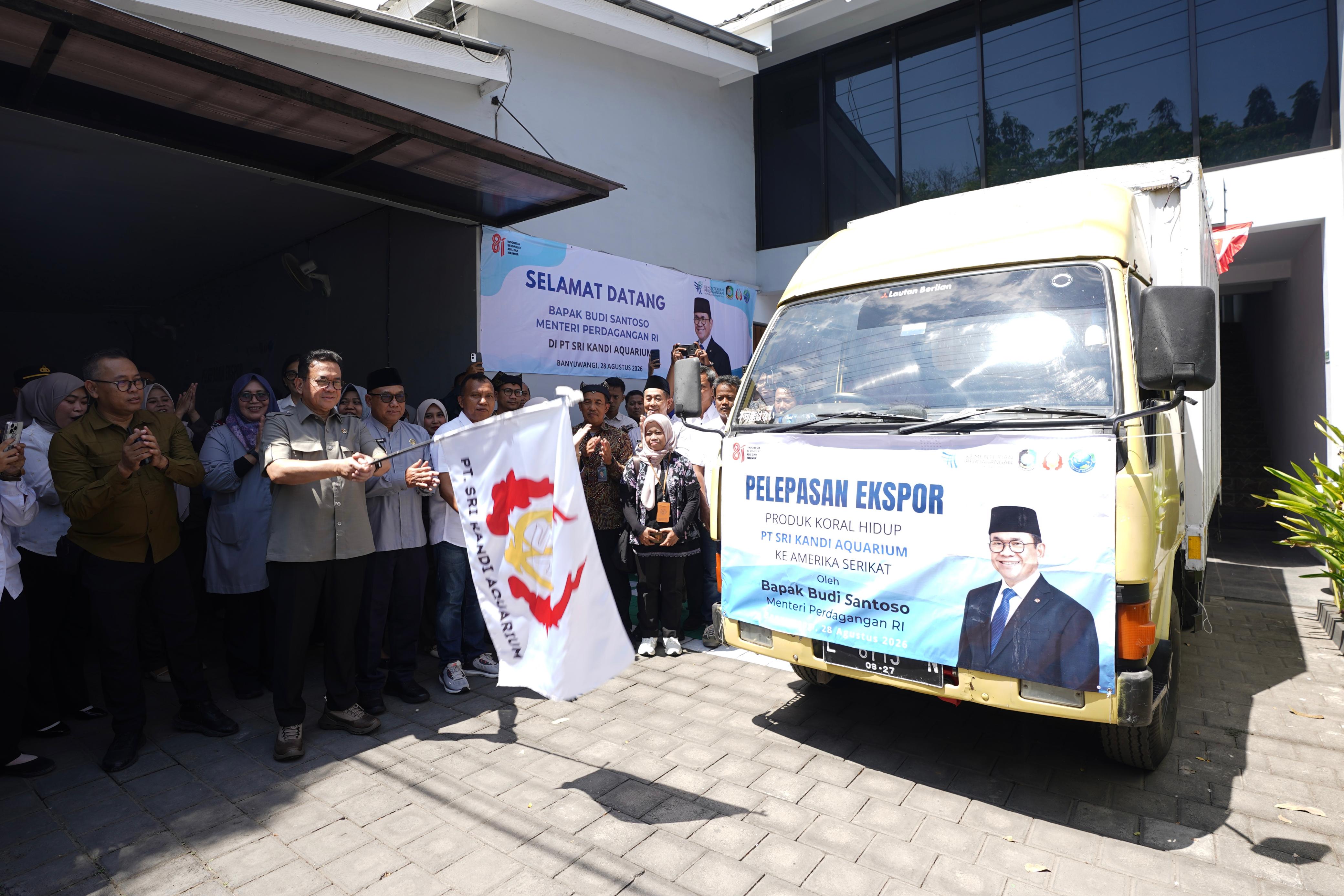 Tunjukkan Potensi Koral Budi Daya di Pasar Global, Mendag Busan Lepas Ekspor Koral Hidup ke AS