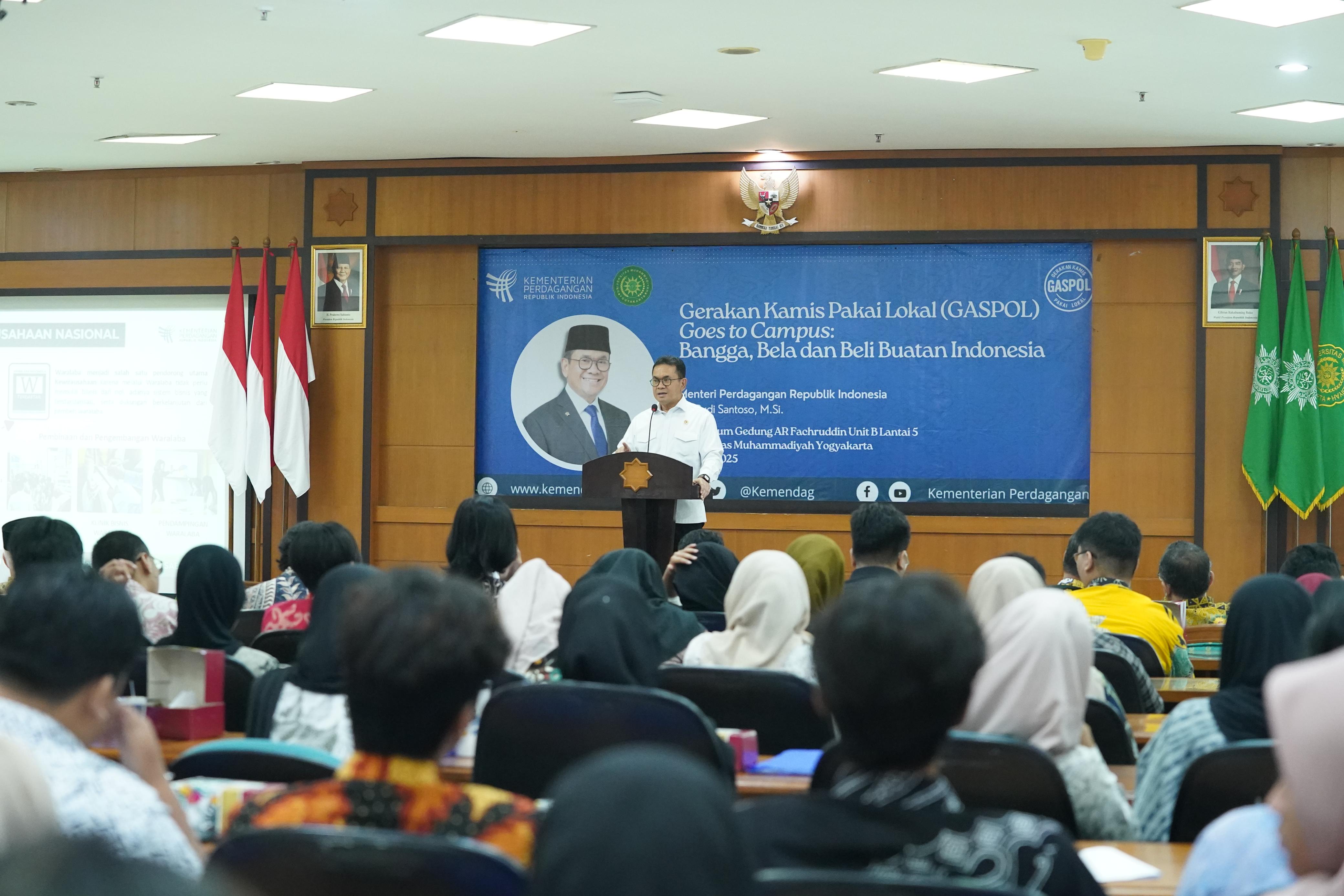 Peluncuran Gerakan Kamis Pakai Lokal (GASPOL) Goes to Campus di Universitas Muhammadiyah, Yogyakarta