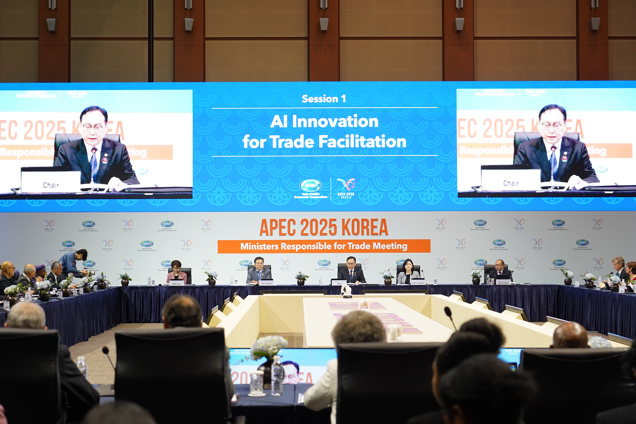 Pembukaan Pertemuan Menteri Perdagangan APEC (APEC MRT) di Jeju, Korea Selatan