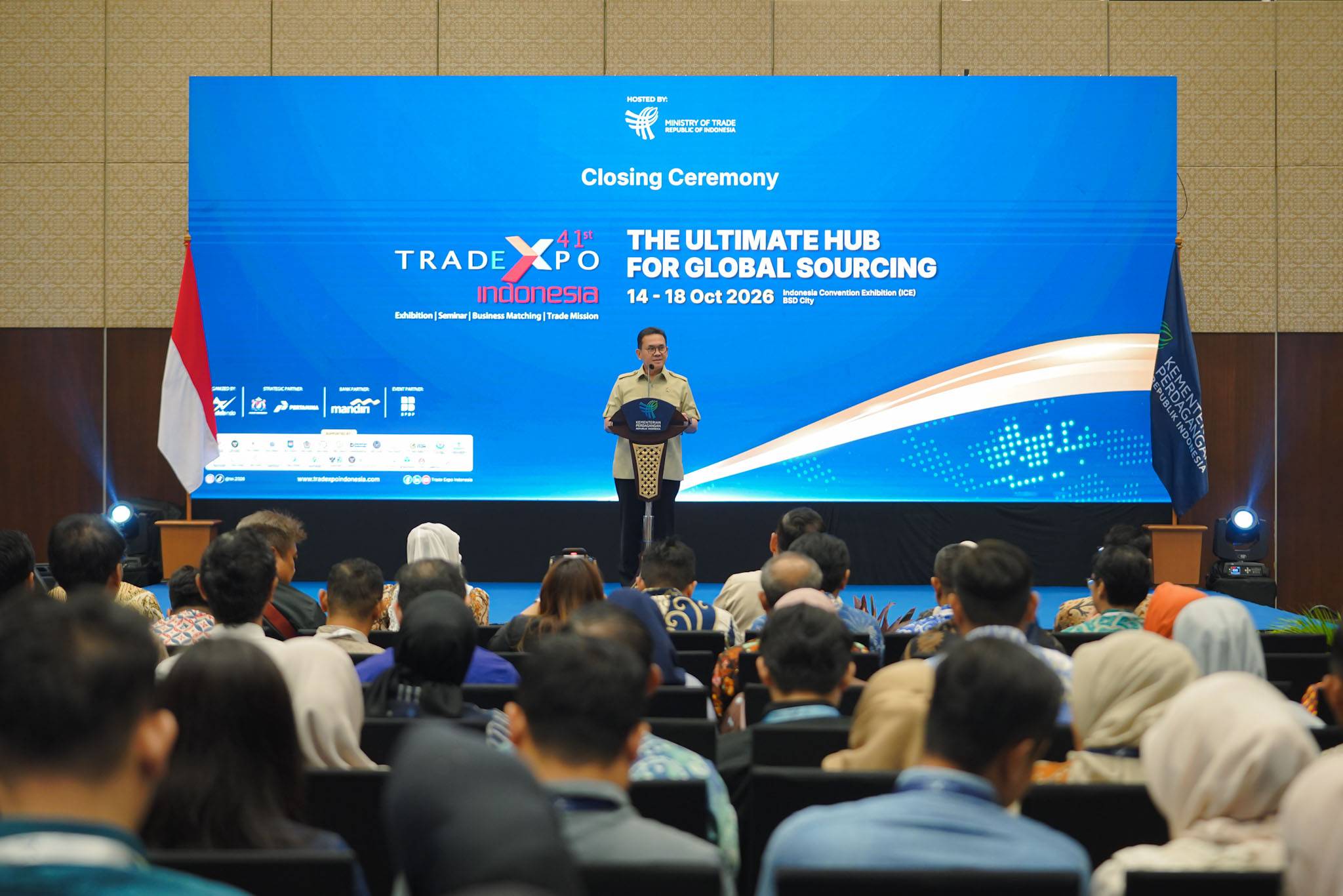 Konferensi Pers Penutupan Trade Expo Indonesia ke-41