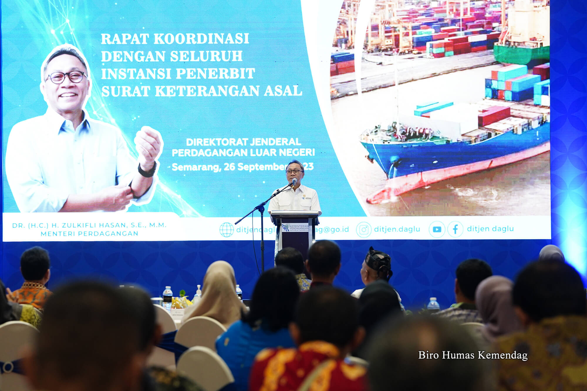 Mendag Membuka Rakor Instansi Penerbit Surat Keterangan Asal (IPSKA) Tahun 2023