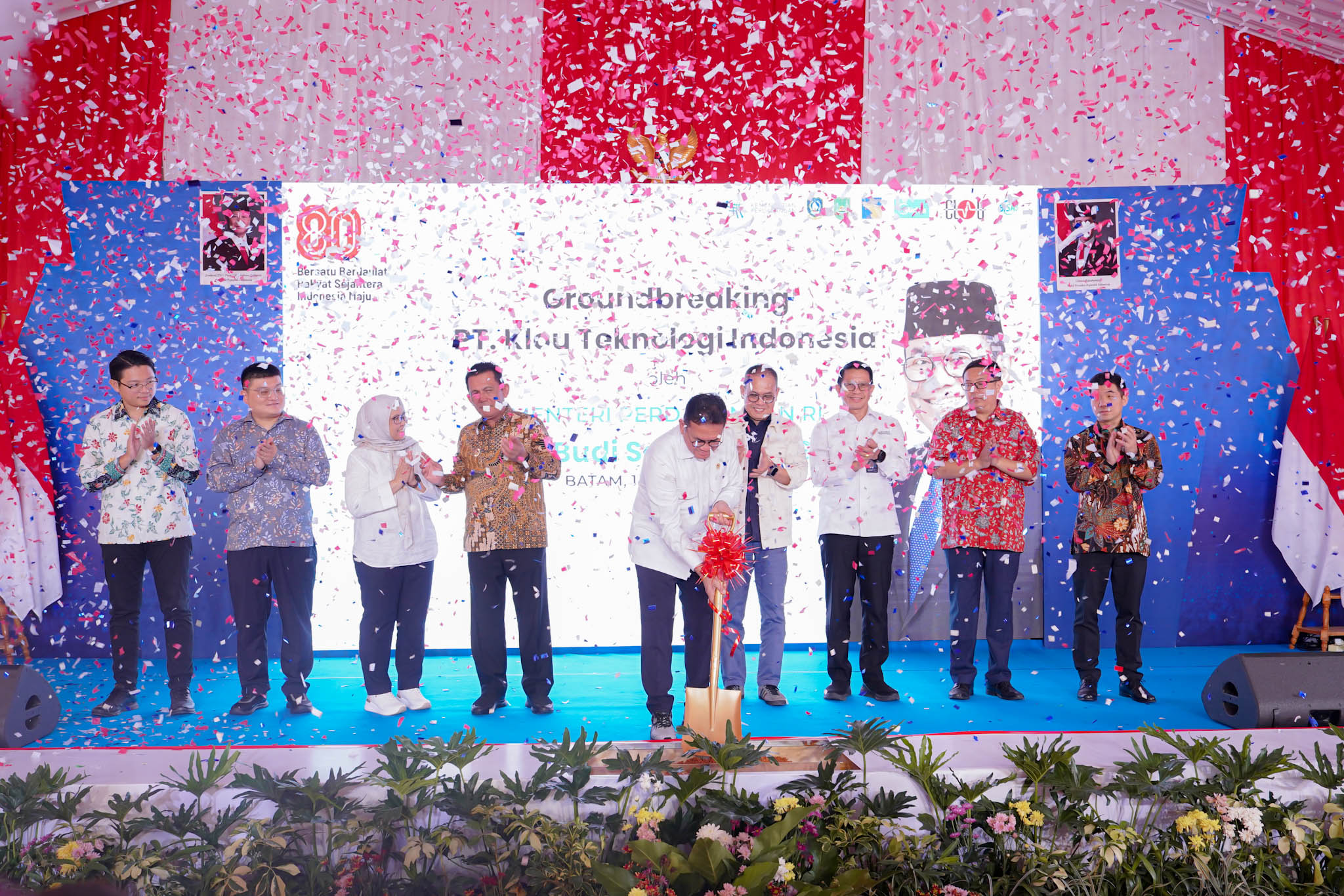 Peletakan Baru Pertama Pembangunan PT Klou Teknologi Indonesia