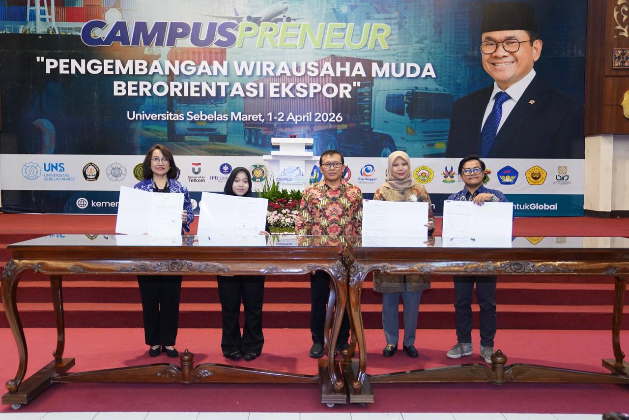 Kurasi Campuspreneur Berbuah Manis, 15 UMKM Mahasiswa Teken Letter of Intent dengan Peritel