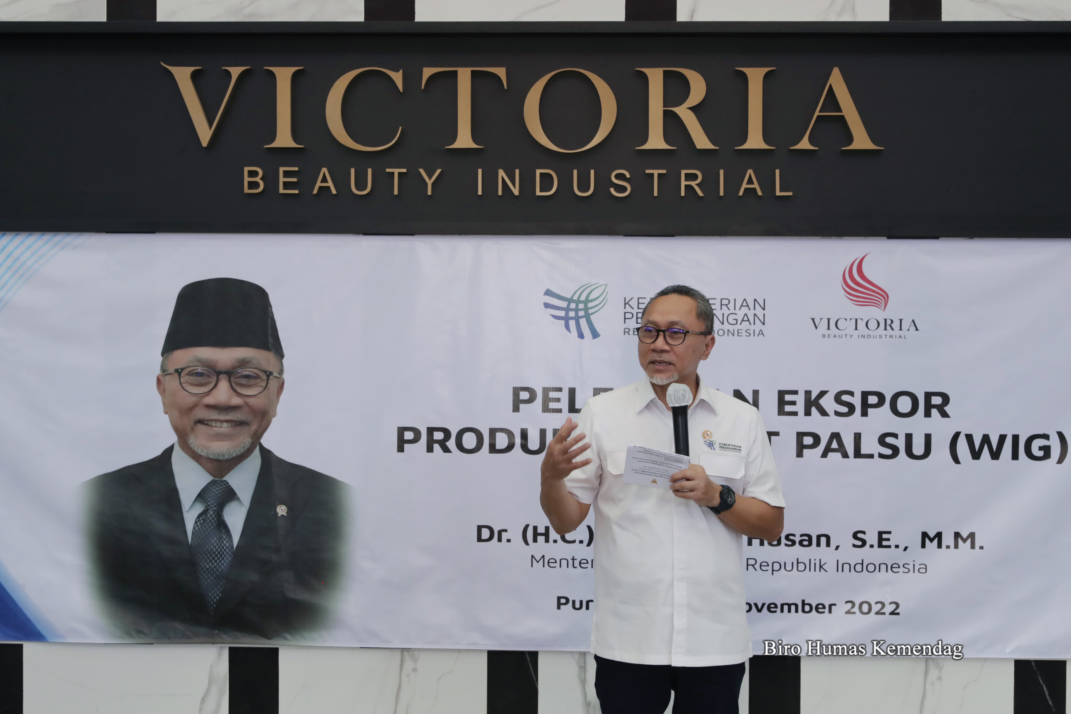 Pelepasan Ekspor Rambut Palsu PT Victoria Beauty Industrial di Kabupaten  Purbalingga, Jawa Tengah - Kementerian Perdagangan Republik Indonesia