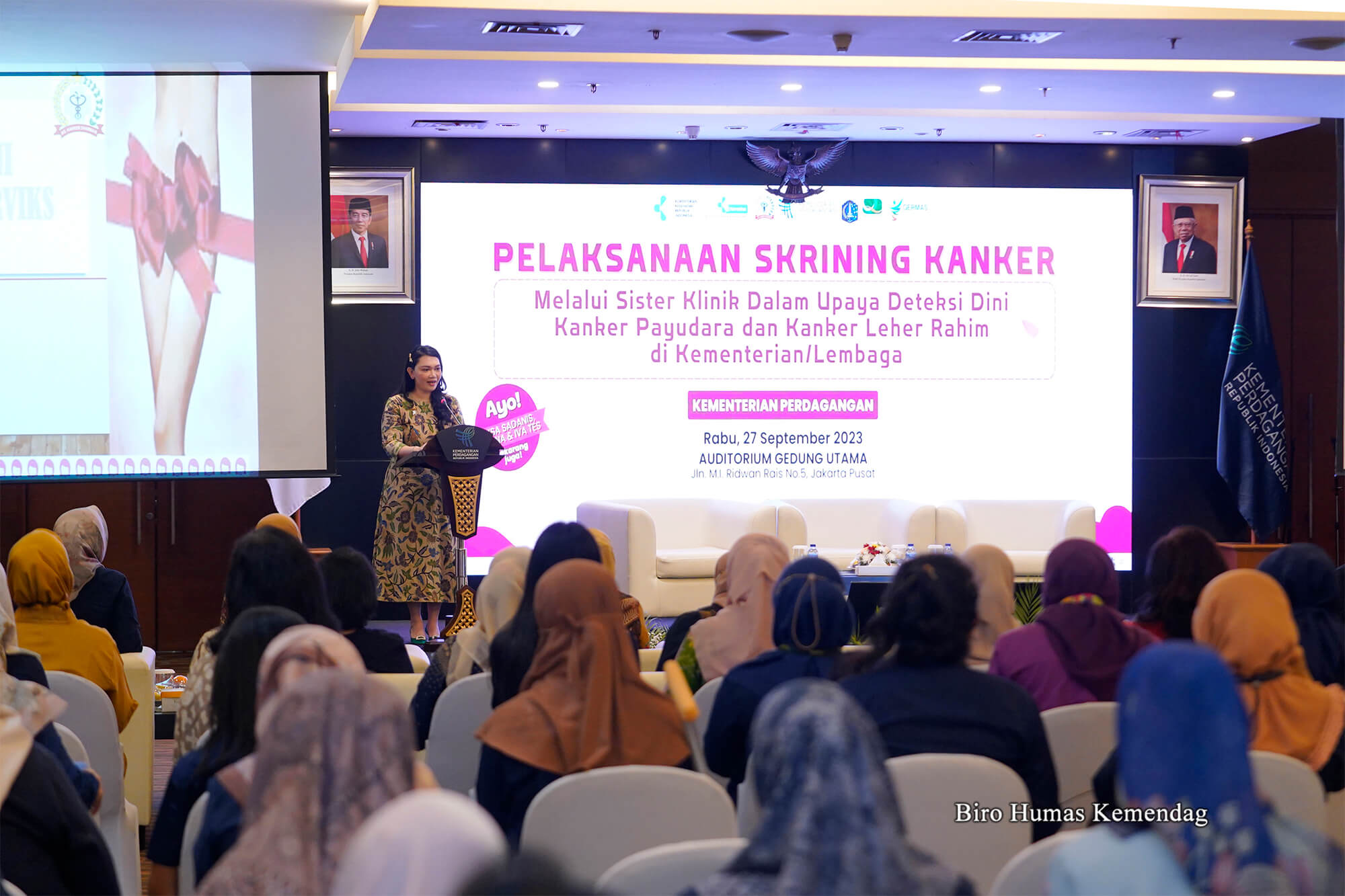 Seminar Kesehatan Deteksi Dini Kanker Payudara dan Serviks di Lingkungan Kemendag