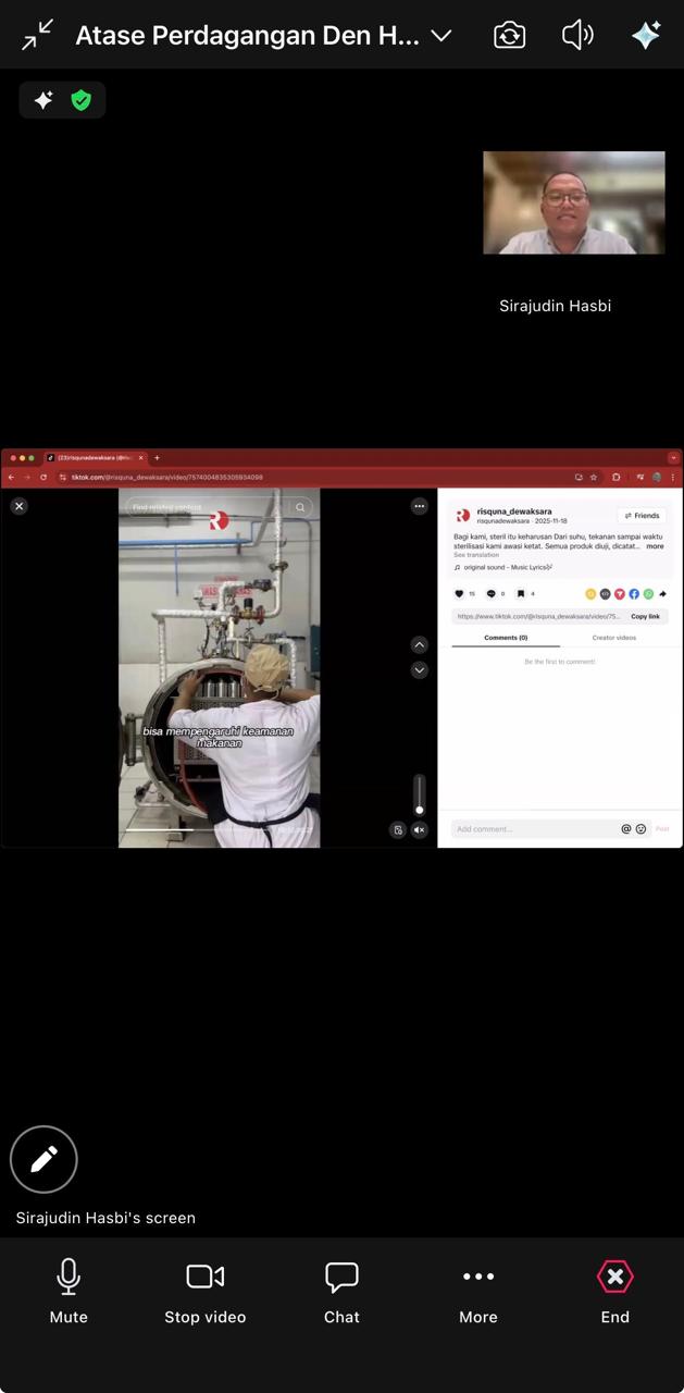 Pacu Ekspor Makanan Berbasis Nabati,  Kemendag Fasilitasi Penjajakan Bisnis UMKM ke Belanda