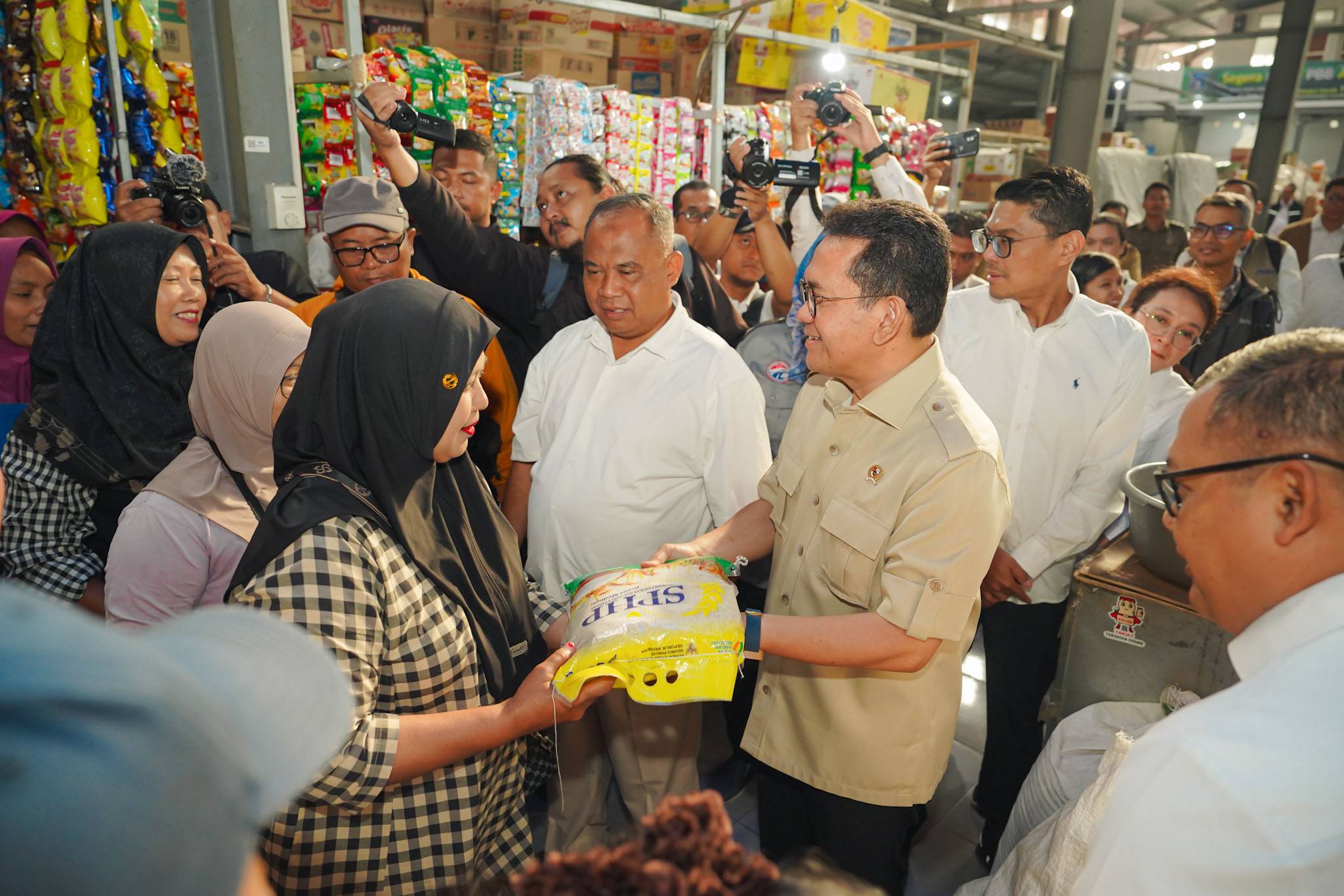 Pantauan Stok dan Harga Bapok di Pasar Potrojayan, Sleman