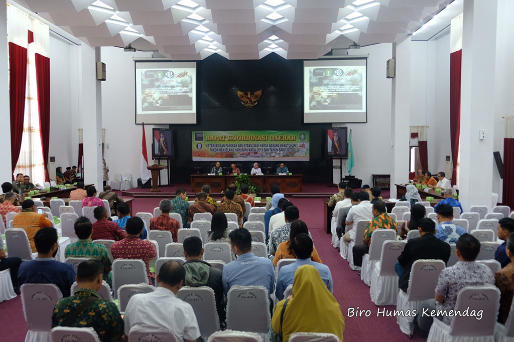 Kemendag Gelar Rakorda Kesiapan Bapok Jelang Natal 2019 dan Tahun