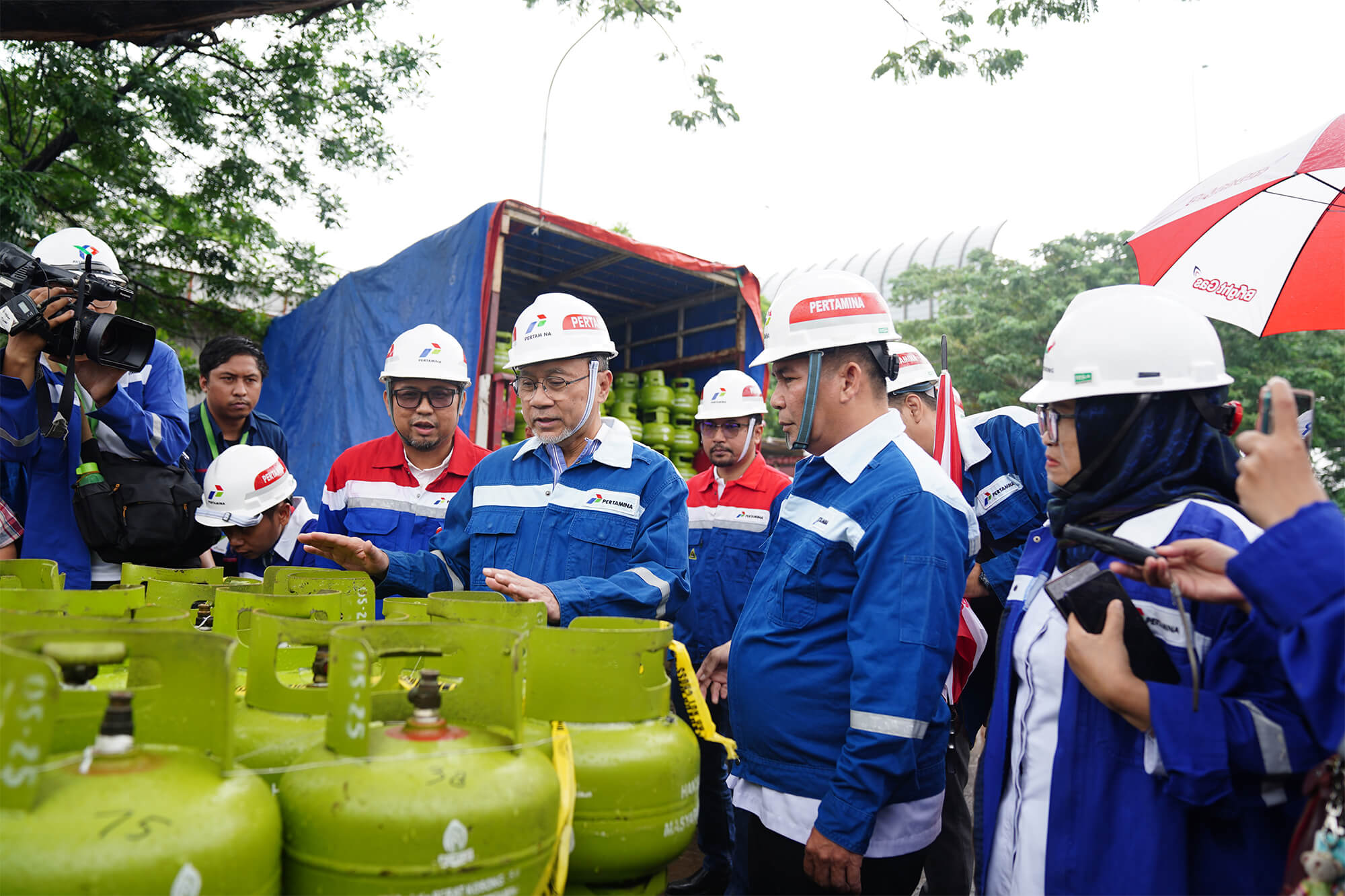 Mendag Pimpin Ekspose Temuan Gas Elpiji 3 Kg di SPBE Tanjung Priok