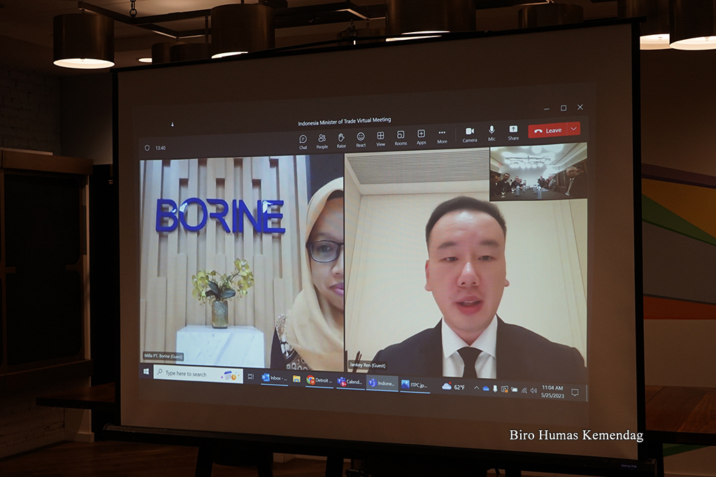 Penandatanganan dilakukan oleh perusahaan manufaktur PT Borine Technology Indonesia yang berbasis di Kendal, Jawa Tengah, dan Hamilton Beach, Amerika Serikat, dengan nilai MoU pembelian produk PT Borine Technology Indonesia mencapai USD 50 juta atau Rp748,95 miliar untuk tahun 2023.