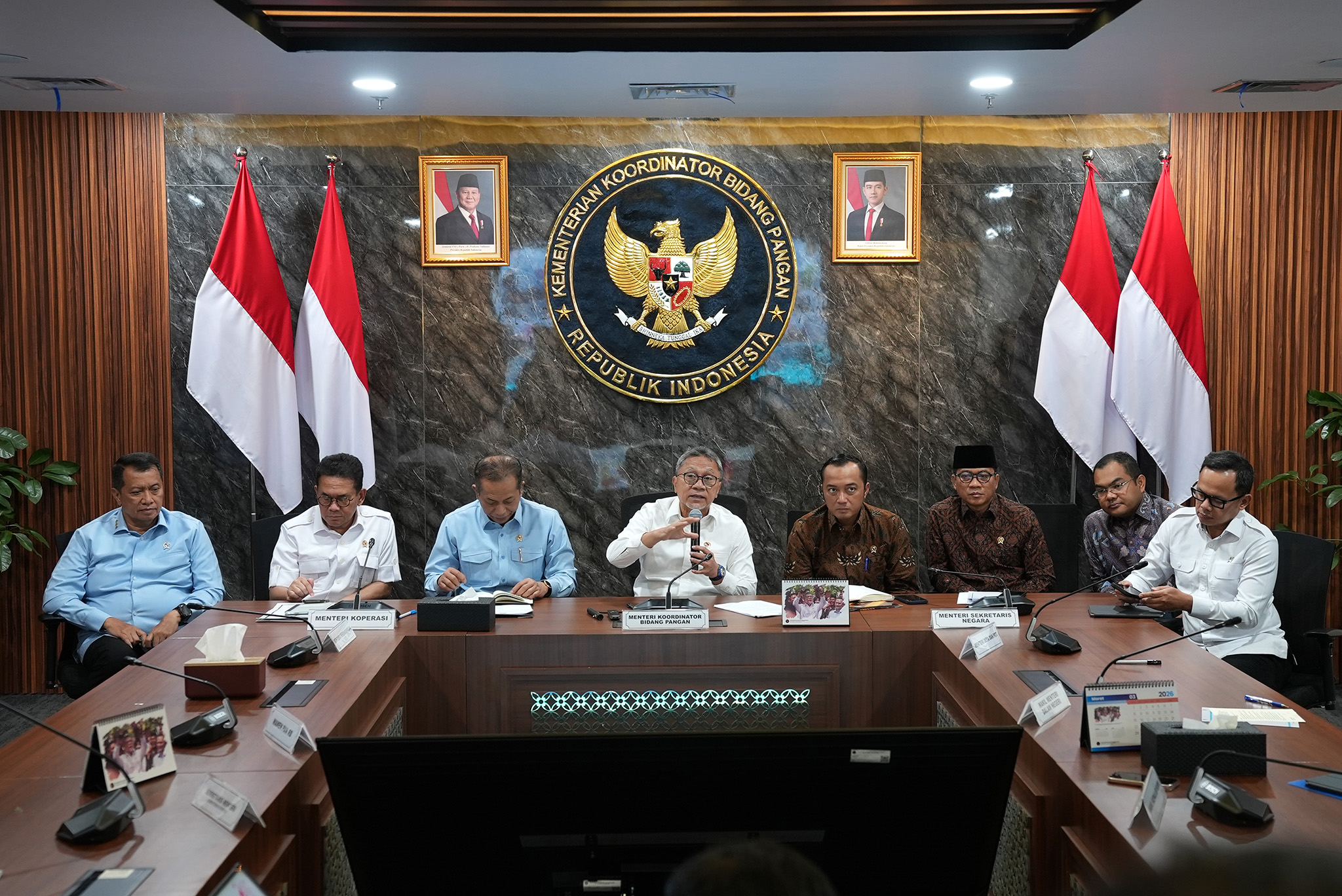 Mendag pada Rapat Koordinasi Terbatas Bidang Pangan