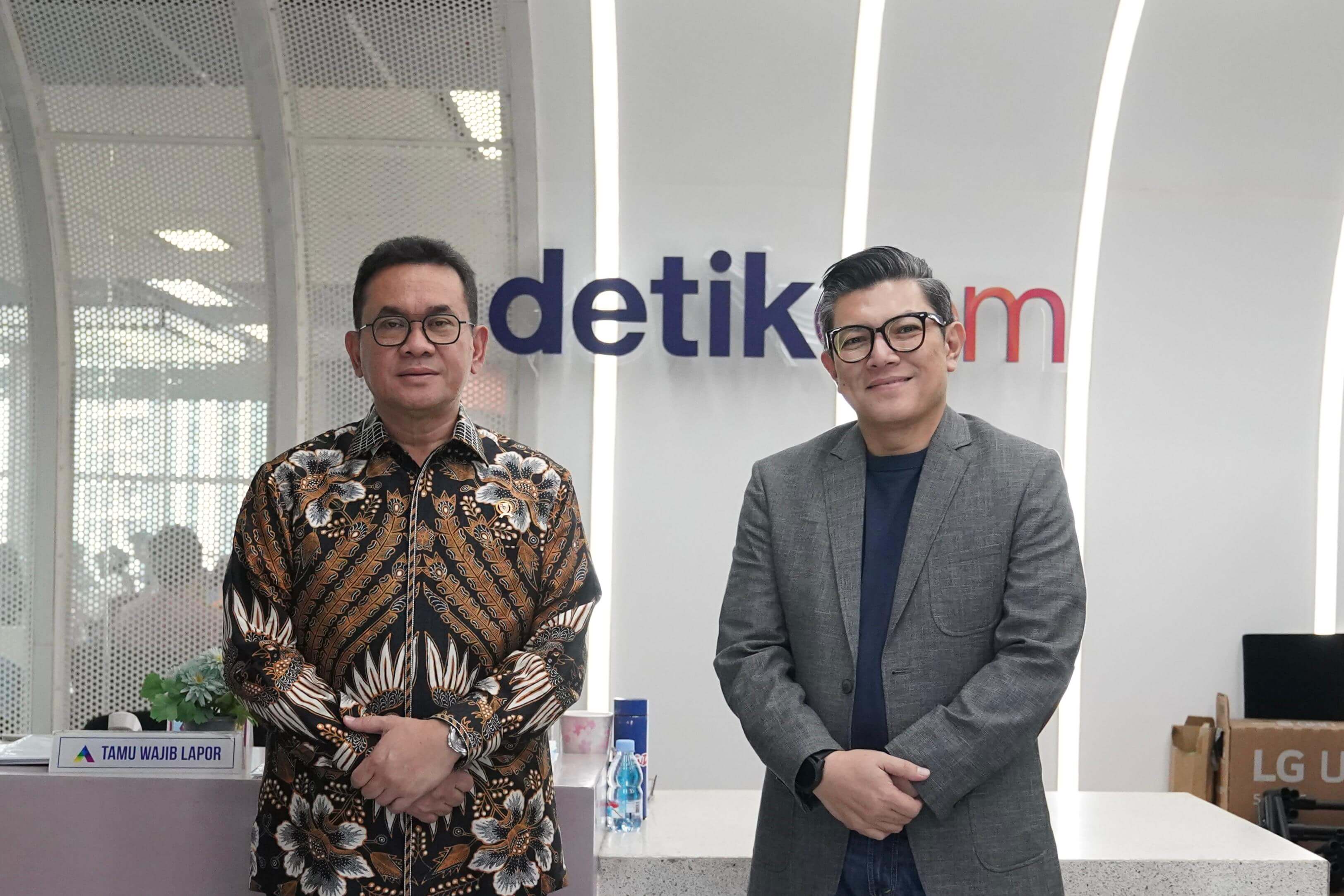 Mendag Melakukan Kunjungan ke Detik.com
