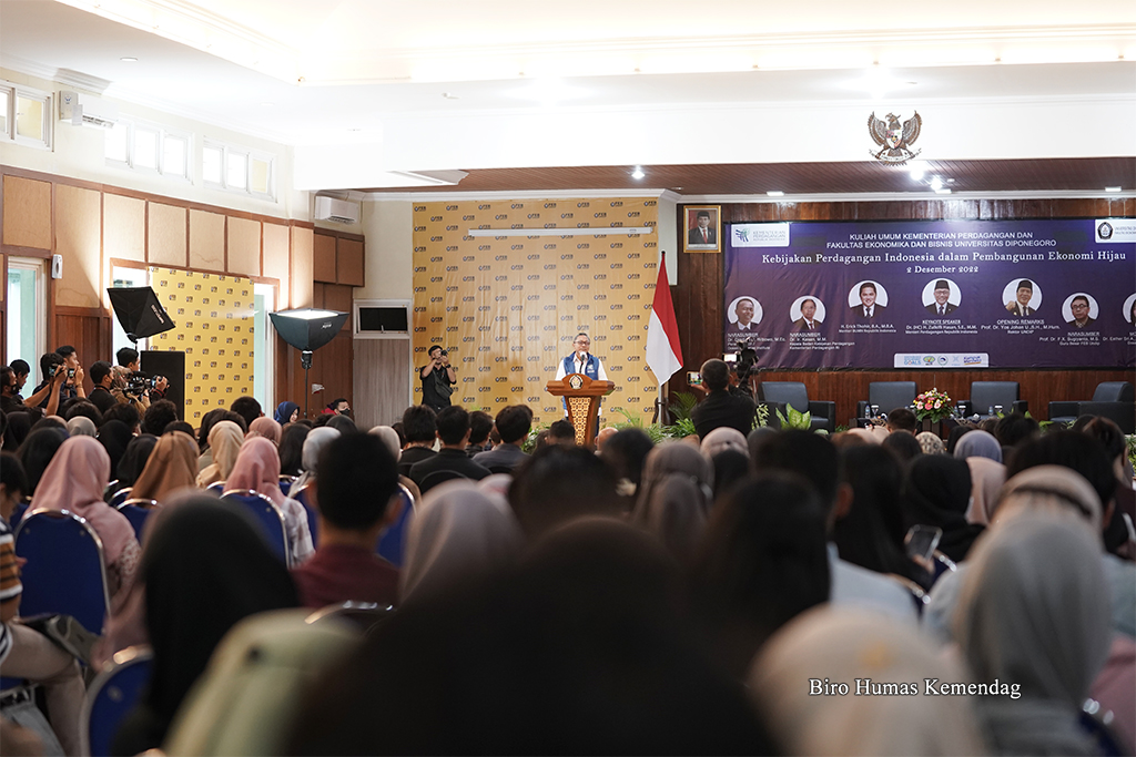 Mendag Berikan Kuliah Umum di Universitas Diponegoro, Semarang, Jawa Tengah