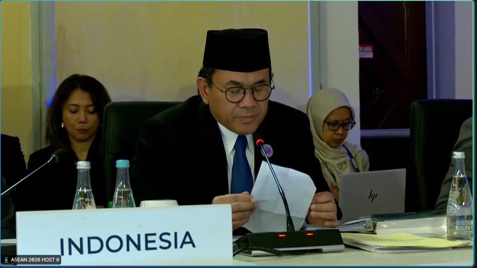 Pertemuan Joint AMM-AEM, Indonesia Serukan ASEAN Solid dan Terbuka  di Tengah Ketidakpastian Global