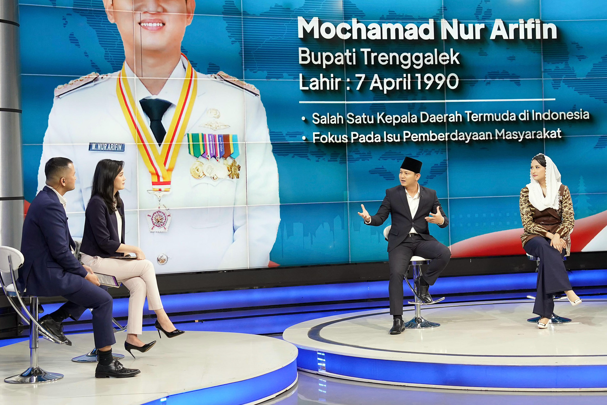 Turut hadir sebagai narasumber lainnya, yaitu Bupati Trenggalek, Muhammad Nur Arifin; Atlet Panjat Tebing, Veddriq Leonardo; Akademisi, Rizki Aflaha; dan Kawai Laiba.