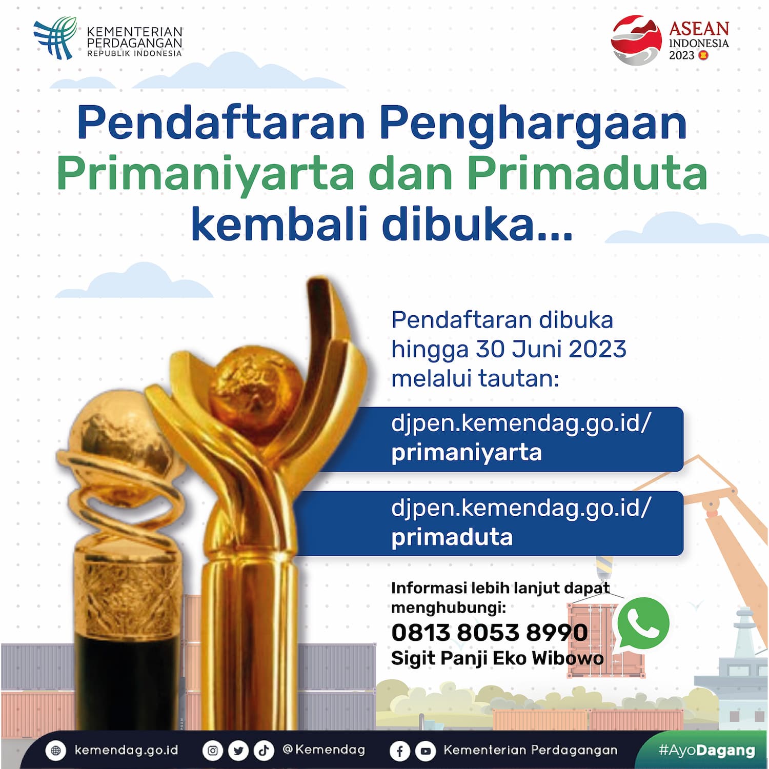 Pendaftaran Penghargaan Primaniyarta dan Primaduta