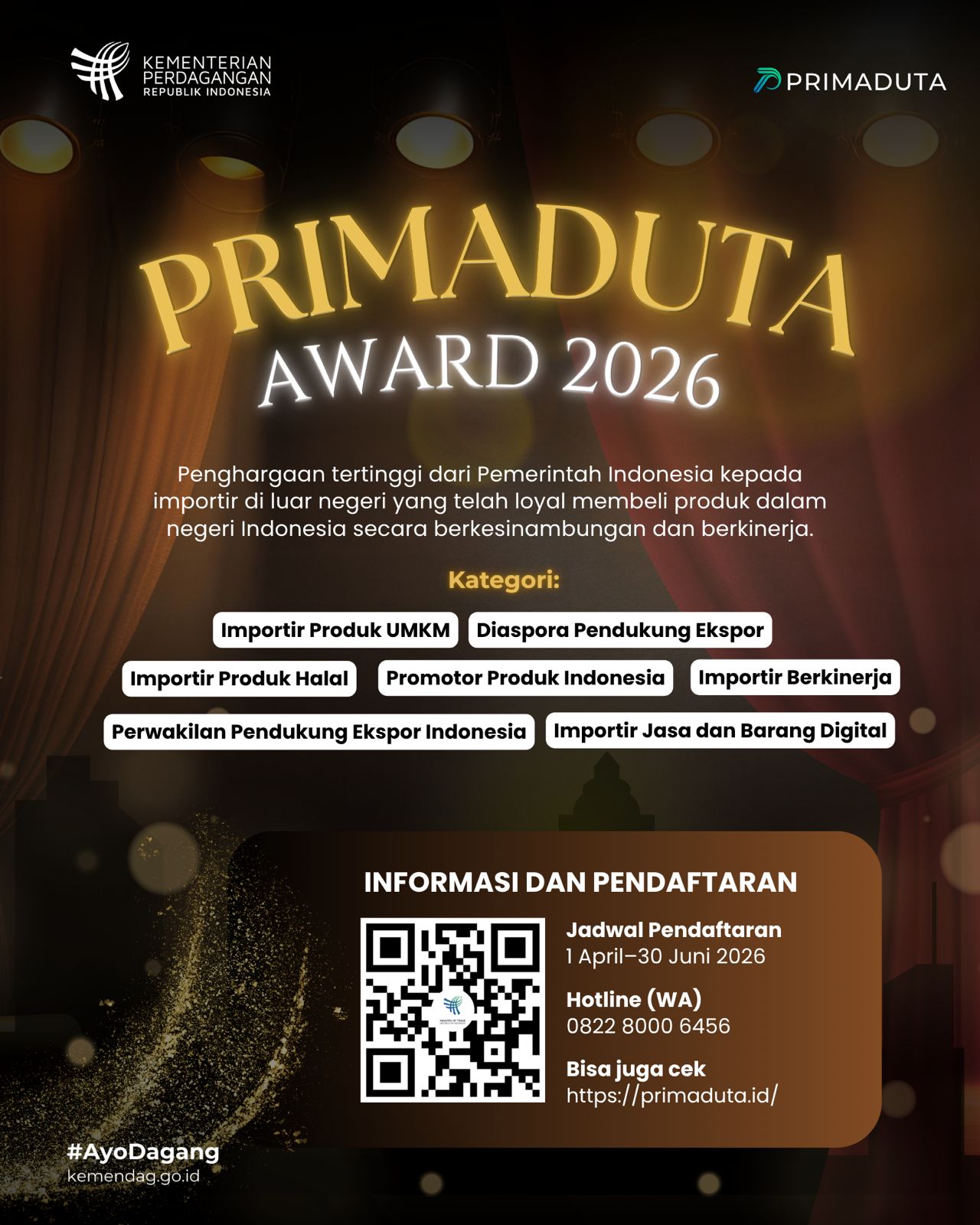 Pendaftaran Primaduta Award 2026
