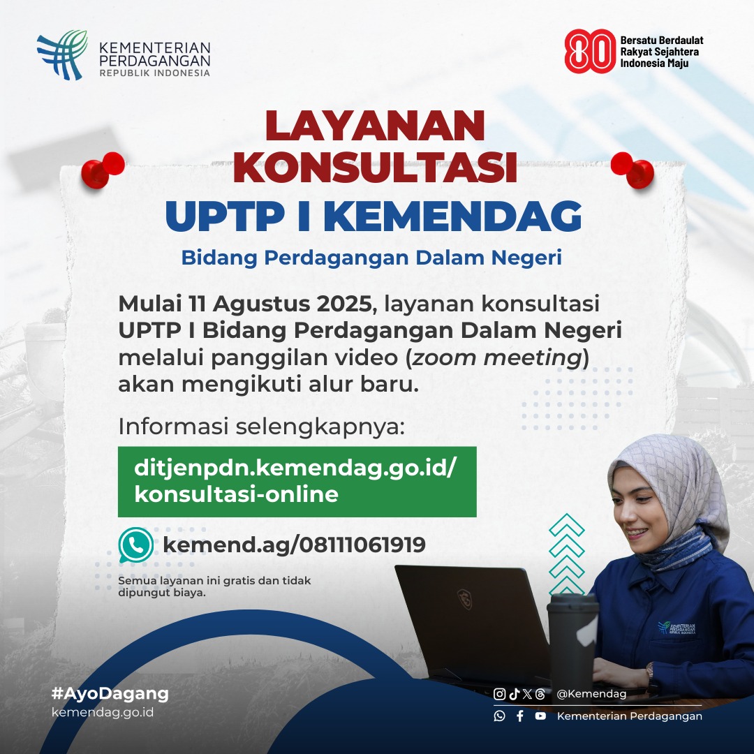 3. Layanan Daring UPTP I Bidang Perdagangan Dalam Negeri